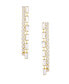 ფოტო #1 პროდუქტის 18K Gold Plated Baquette Linear Earrings