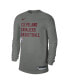 Men's and Women's Heather Gray Cleveland Cavaliers 2023/24 Legend On-Court Practice Long Sleeve T-shirt