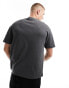 Фото #4 товара Calvin Klein raised embroidered logo t-shirt in dark grey