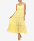 ფოტო #5 პროდუქტის Women's Scoop Neck Tiered Maxi Dress