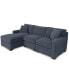 Фото #5 товара Radley 3-Piece Fabric Chaise Sectional Sofa, Created for Macy's