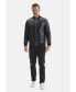 ფოტო #7 პროდუქტის Men's Genuine Leather Bomber Jacket, Black