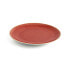 Flat plate Ariane Terra Ceramic Red (24 cm) (6 Units)