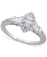 ფოტო #1 პროდუქტის Marquise-Cut Halo Engagement Ring (3/4 ct. t.w.) in 14k White Gold