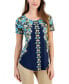 Petite Oaklyn Ornate Short-Sleeve Top, Created for Macy's