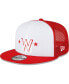 Фото #1 товара Men's Red and White Washington Nationals 2023 On-Field Batting Practice 9FIFTY Snapback Hat