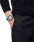 Men's Swiss Chronograph Greca Extreme Black Silicone Strap Watch 45mm