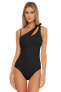Becca by Rebecca Virtue 293730 Sadie Asymmetrical One Piece Swimsuit, Small