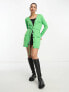 River Island mid length belted cardigan in green