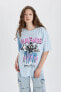 Фото #3 товара Футболка Defacto Ramones Oversize Fit Bisiklet Yaka