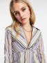 Фото #3 товара COLLUSION Y2K fitted stripe shirt in multi