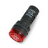 Фото #1 товара LED indicator 230V AC - 28mm - red with a buzzer