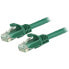 Фото #2 товара StarTech.com 3m CAT6 Ethernet Cable - Green CAT 6 Gigabit Ethernet Wire -650MHz 100W PoE RJ45 UTP Network/Patch Cord Snagless w/Strain Relief Fluke Tested/Wiring is UL Certified/TIA - 3 m - Cat6 - U/UTP (UTP) - RJ-45 - RJ-45