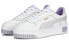 PUMA Carina Street 防滑耐磨轻便 低帮 板鞋 女款 白紫 / Кроссовки PUMA Carina Street 389390-07