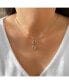 Twin Nights Crescent Design Sterling Silver Diamond Women Necklace