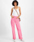 Фото #1 товара Women's Patch-Pocket Wide-Leg Jeans, Created for Macy's