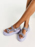 Public Desire Exclusive Sierra embellished chunky sandals in lilac
