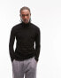 Фото #2 товара Topman roll neck long sleeve t-shirt in black