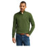 TIMBERLAND Williams River Cotton YD half zip sweater black forest green, M - фото #1