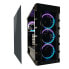 LC-Power Gaming 709B - Solar_System_X - Midi Tower - PC - Black - ATX - micro ATX - Mini-ITX - Metal - Plastic - Tempered glass - Gaming