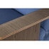 Фото #2 товара Диван-кровать DKD Home Decor Чёрный Синий Металл Коричневый полиэстер эвкалиптовое дерево (203 x 87 x 81 cm)