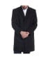 ფოტო #2 პროდუქტის Luke Wool Mens Tailored 37" Walker Jacket Top Coat Car Coat Overcoat