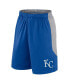 ფოტო #3 პროდუქტის Men's Royal/Gray Kansas City Royals Go Hard Shorts