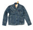 Фото #1 товара Levis Trucker Jacket Mens Denim Button Jacket Levis Color Distressed Blue 0264