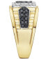 ფოტო #4 პროდუქტის EFFY® Men's Diamond Cluster Ring (1 ct. t.w.) in 14k Gold & White Gold