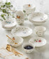 Butterfly Meadow 24-Piece Porcelain Bowl Set