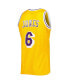 Фото #2 товара Men's Eddie Jones Gold Los Angeles Lakers 1996-97 Hardwood Classics Swingman Jersey