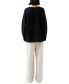 Women's Fluffy-Knit V-Neck Sweater