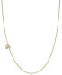 Фото #1 товара Zoe Lev diamond Initial Side Pendant Necklace (1/20 ct. t.w.) in 14k Gold, 16" + 2' extender
