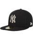 Фото #4 товара Men's Black New York Yankees Chrome Camo Undervisor 59FIFTY Fitted Hat