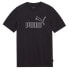 Фото #1 товара Puma Essentials Elevated Pique Crew Neck Short Sleeve T-Shirt Mens Black Casual