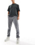 Фото #4 товара ASOS DESIGN pull on trouser in grey with elasticated waist