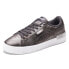 Puma Jada Metallic Crush Lace Up Womens Grey Sneakers Casual Shoes 382972-01 B, Узкая, 6.5 - фото #2