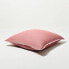 Фото #2 товара Euro Heavyweight Linen Blend Comforter Sham Rose - Casaluna