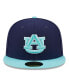 Головной убор для мужчин New Era Шапка 59FIFTY Auburn Tigers синего и светло-голубого цвета Navy, Light Blue, 7 1/8 - фото #4