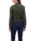 Фото #2 товара Women's Distressed Faux Leather Bomber