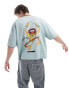 Фото #3 товара ASOS DESIGN Disney unisex oversized boxy t-shirt with Muppets Animal prints in grey