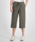 Фото #1 товара Women's Drawstring Capri Pants, Regular & Petite, Created for Macy's