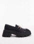 Фото #6 товара Topshop Lex chunky loafer with metal detail in black