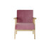 Armchair DKD Home Decor Pink Polyester MDF Wood (61 x 63 x 77 cm)