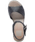 ფოტო #4 პროდუქტის Women's Tiago Raffia Ankle-Strap Espadrille Platform Wedge Sandals