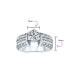 ფოტო #5 პროდუქტის AAA CZ Pave Vintage Art Deco Style 2CT Princess Round Brilliant Cut Solitaire Engagement Ring For Women .925 Sterling Silver