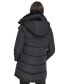 Фото #2 товара Women's Faux-Fur-Trim Hooded Puffer Coat, Created for Macy's