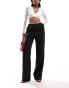 Фото #1 товара Kaiia tailored contrast edge wide leg trousers in monochrome