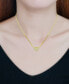 ფოტო #2 პროდუქტის Cubic Zirconia Pavé Heart 18" Pendant Necklace in Sterling Silver