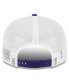 Фото #4 товара Men's Purple, White Los Angeles Lakers Tear Trucker 9FIFTY Adjustable Hat
